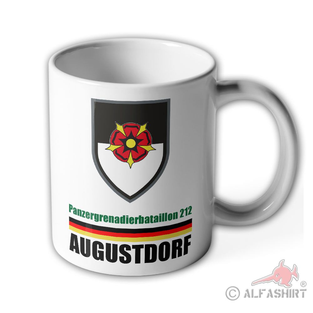 Tasse PzGrenBtl 212 Augustdorf Panzergrenadierbataillon Wappen Becher #36331
