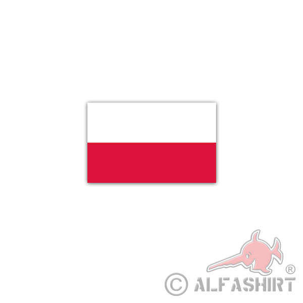 Sticker Republic of Poland Flag Polska Polish Warsaw 11x7cm A2956