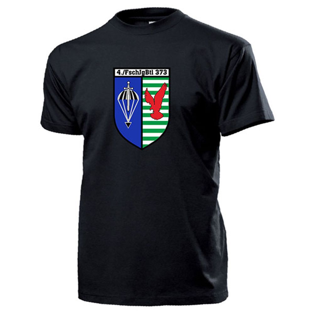 4 Kompanie FschJgBtl 373 Fallschirmjägerbataillon Wappen - T Shirt #13623 