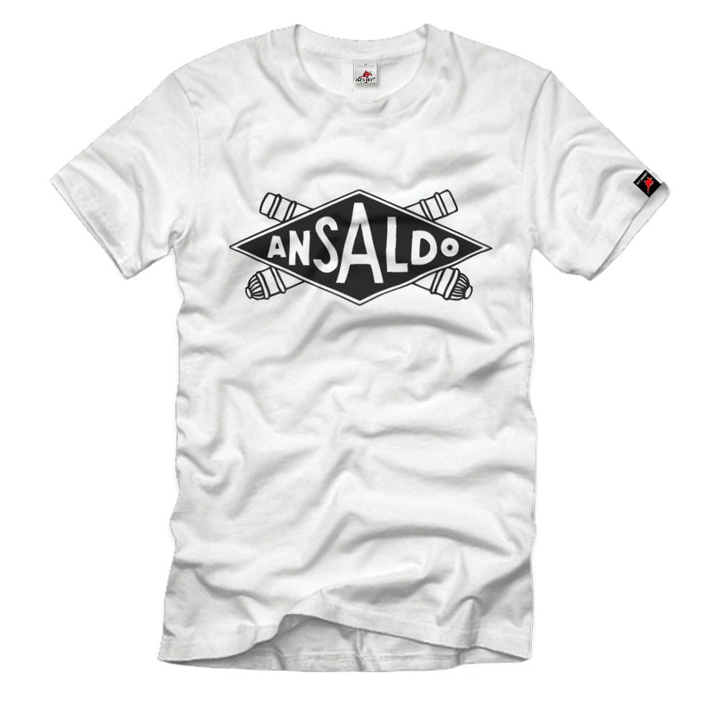 Ansaldo Italia Firma Italien Emblem Wappen Oldtimer Genua T-Shirt#33032