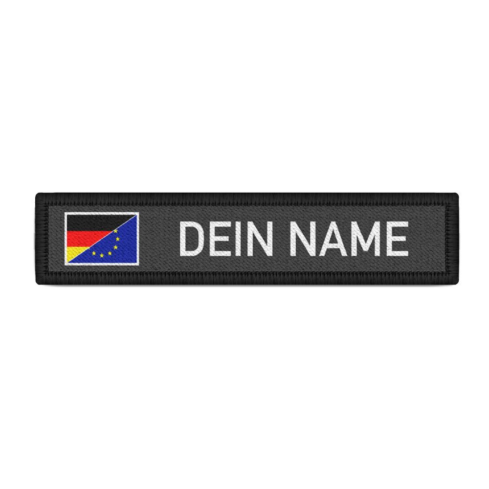 Patch Grau GER DE Europa EU Flagge Fahne Uniform Ausrüstung Name Abteilung#46521