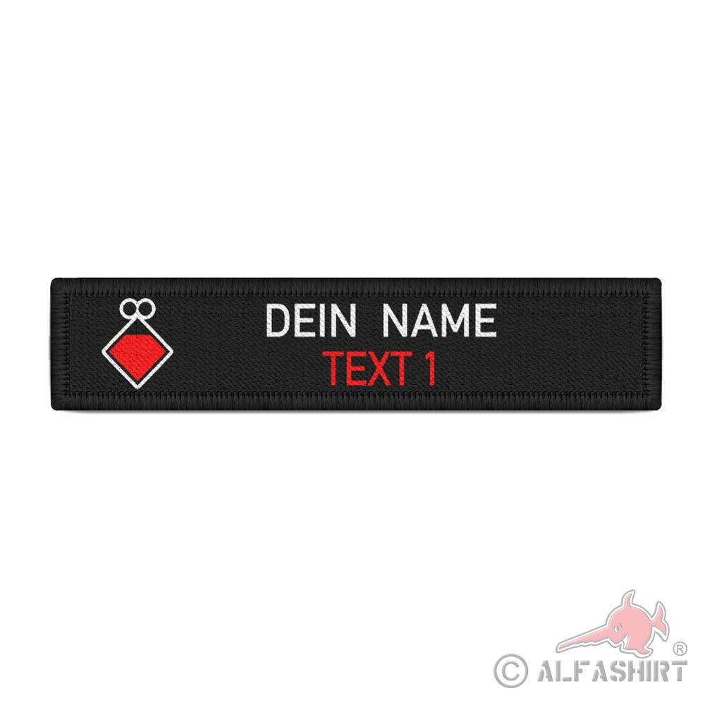 Gruppenführer Namen-Schild Patch Feuerwehr Rettungdienst personalisierbar #40667