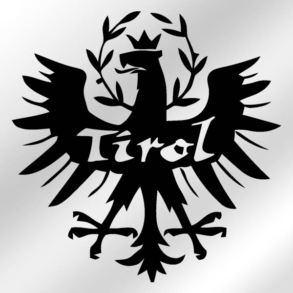 Aufkleber / Sticker Tirol Adler Wappen Abzeichen Südtirol 15x15cm #A043