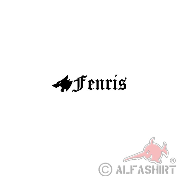 Fenris wolf sticker viking god odin nordic mythology car4x17cm # A4492