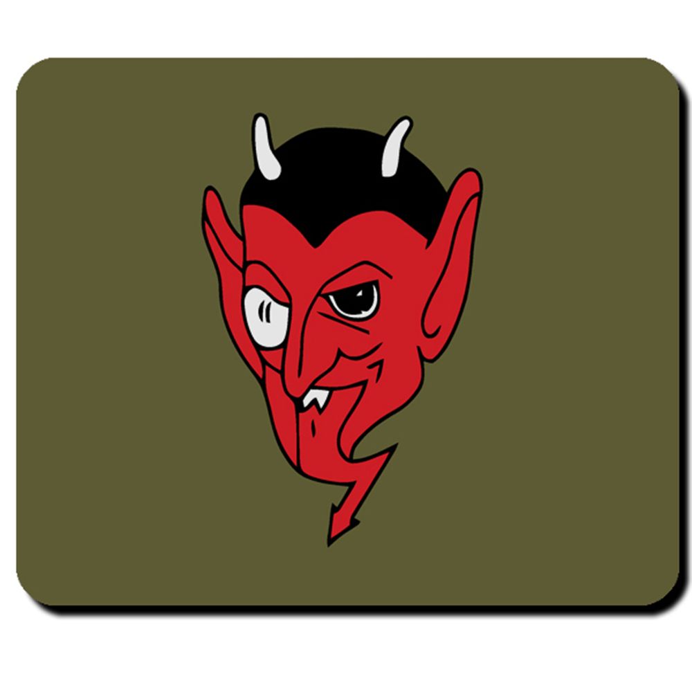 Close-Up Squadron 1 (H) -11 Devil Devil's Head Crest Staffel Mouse Pad # 5670