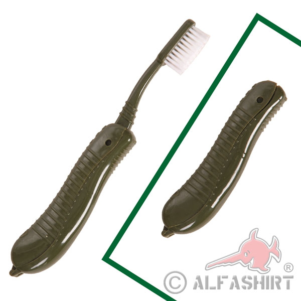 Camping Zahnbürste Outdoor Survival klappbar Zähneputzen kompakt faltbar #18714