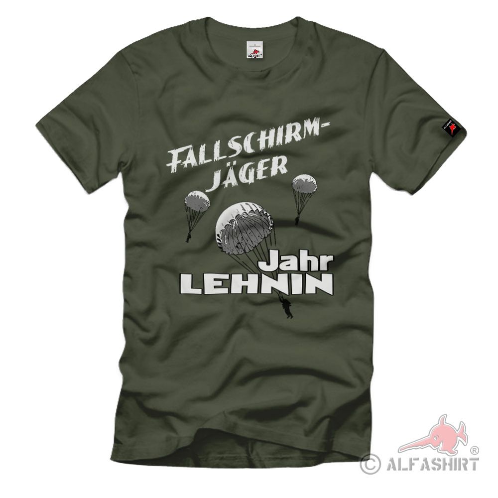 Fallschirmjäger LEHNIN Jahreszahl Fallschirmspringer T-Shirt#40389