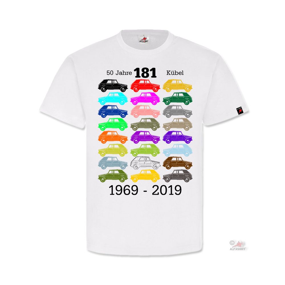 50 Jahre Typ 181 Kübel Treffen Edersee Kübelwagen W 1969 2019 T-Shirt #31989