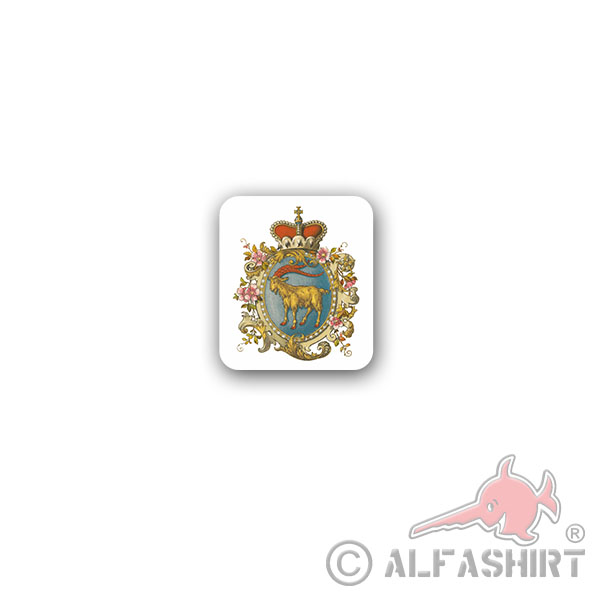 Aufkleber/Sticker Markgrafschaft Istrien Markgrofovija Istra Wappen 6x7cm A3211