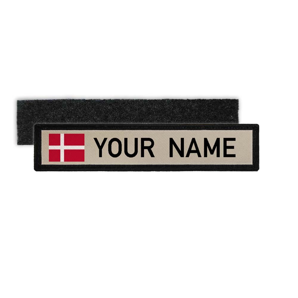 Namenspatch Dänemark Kongeriget Danmark Kopenhagen Name Landesflagge navn #25202