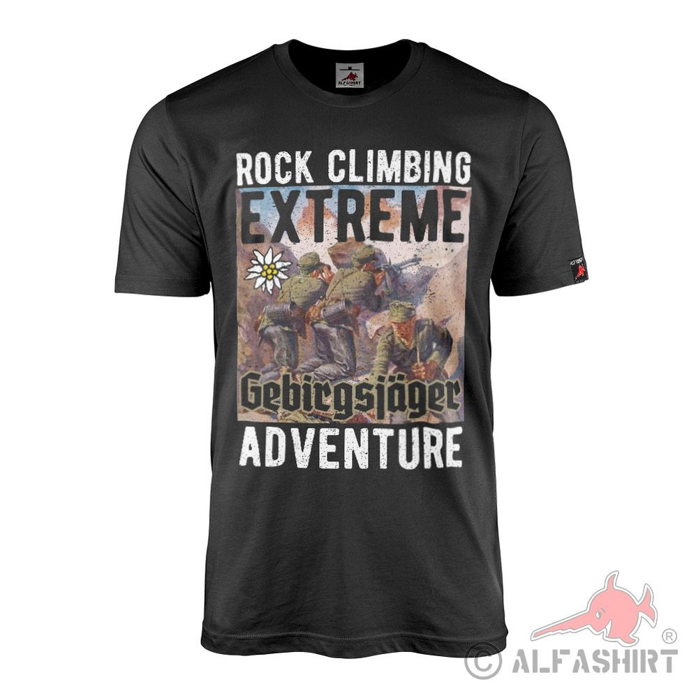 Gebirgsjäger ADVENTURE  Bergsteigen Climbing EXTREME  T-Shirt#43713