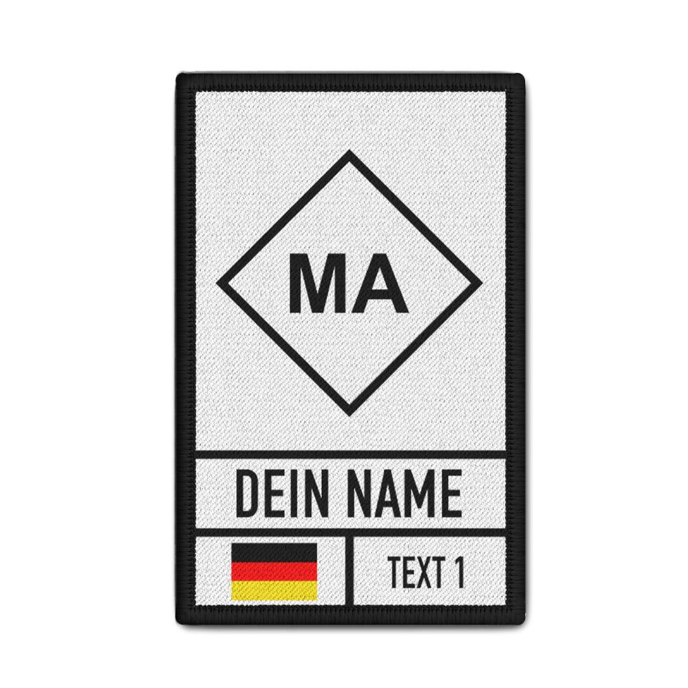 Rank Patch personalisiert Feuerwehr taktisches Zeichen Maschinist MA #43727