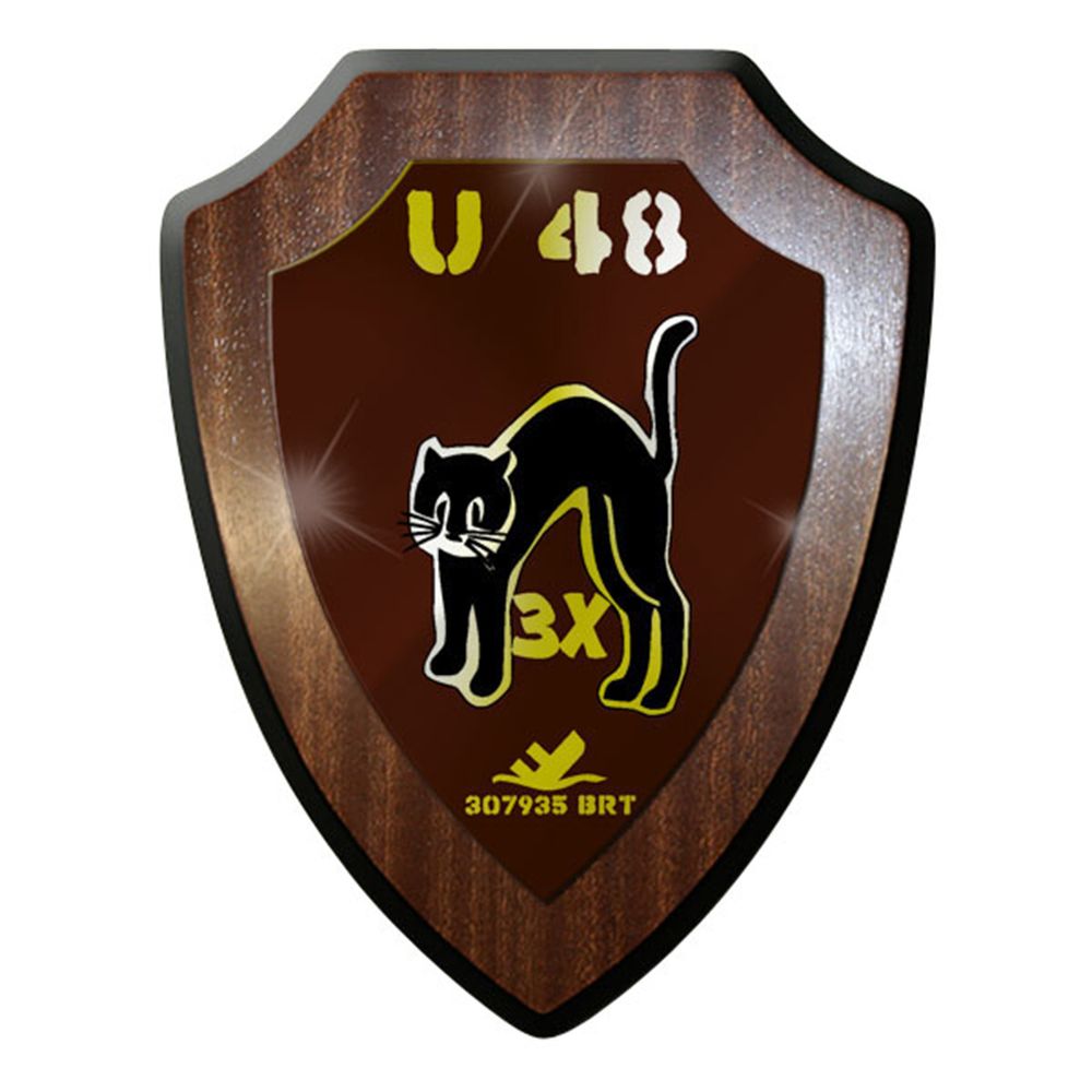 Wappenschild / Wandschild / Wappen - U-Boot Unterseeboot 48 BRT #8811