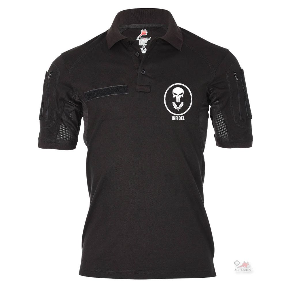 Tactical Polo Shirt Alfa - INFIDEL lone soldier EKL BW badge # 19004 Tactical Polo Shirt Alfa - INFIDEL lone soldier EKL BW badge # 19004