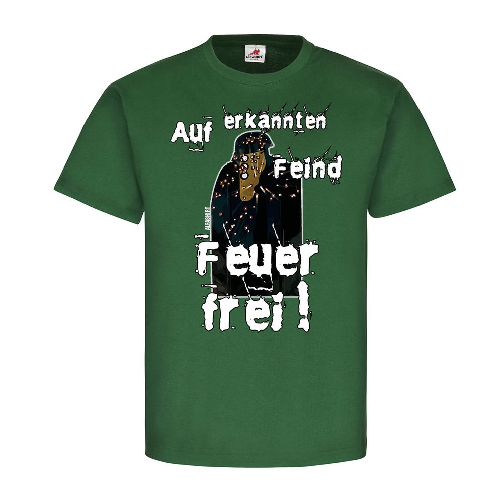 Auf Erkannten Feind Feuer Frei Bundeswehr Schützenscheibe Zielscheibe #22506