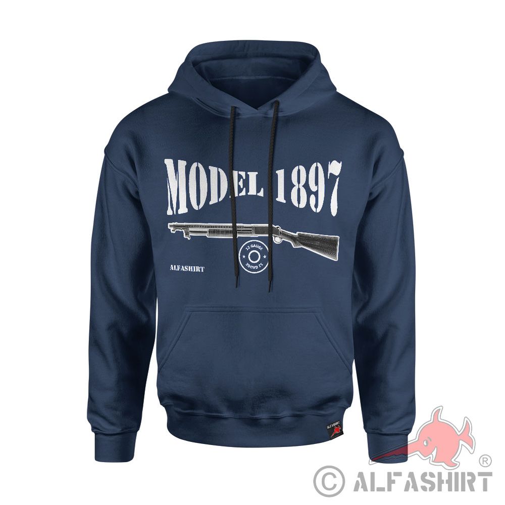 Model 1897 Flinte USA Shotgun Gauge Pumpgun Hoodie #43402