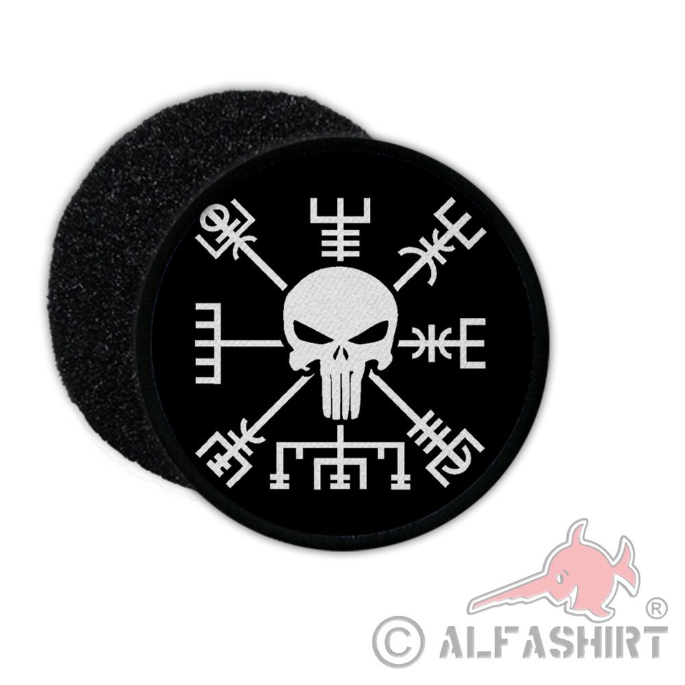 Patch Vegvisir Infidel Skull Compass Compass Germanic Viking Mythology # 35132