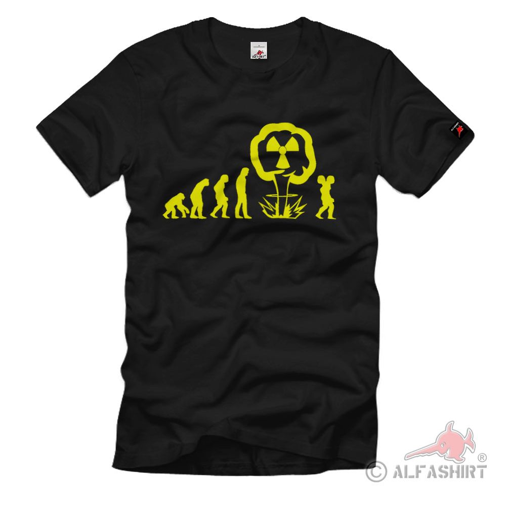 Atom evolution power plant from apes to two-headed humans T Shirt # 2358