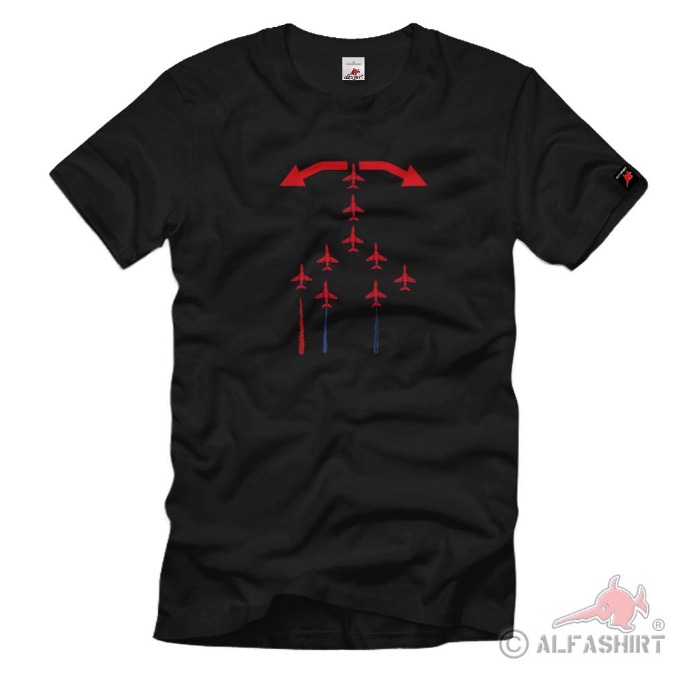 Red Arrows Aerobatic Team British Air Force Royal Air Force T Shirt #2716