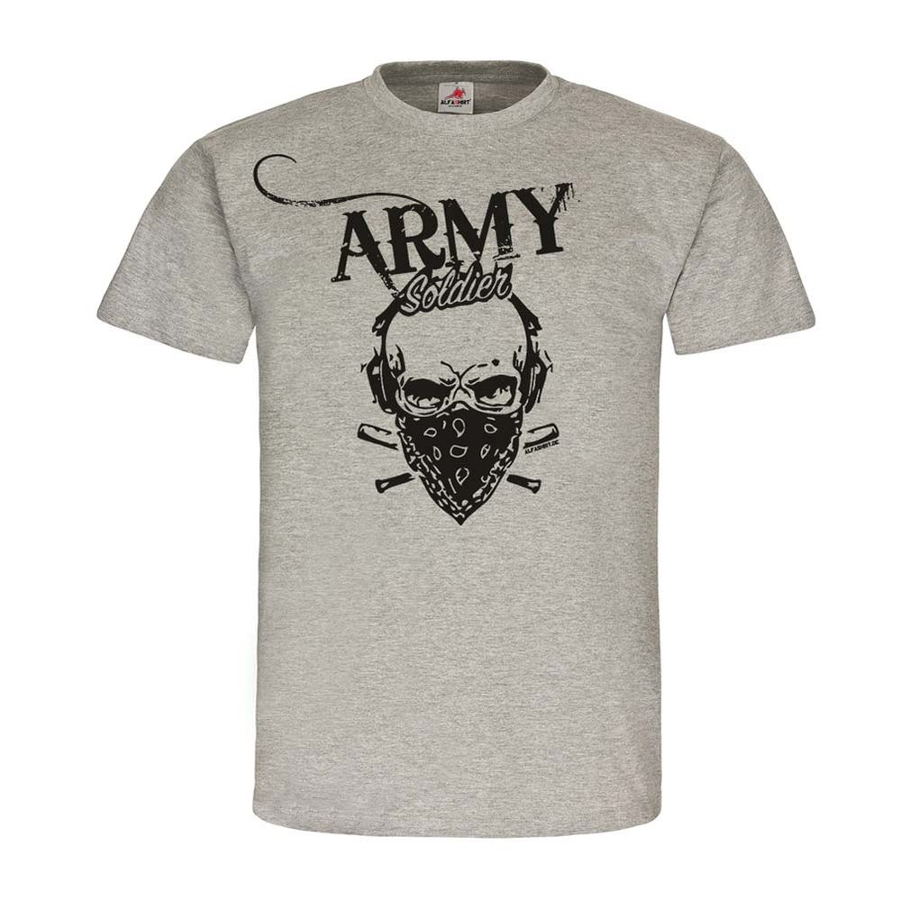 Army Soldier Skull Militär Army Armee Einheit Truppe T-Shirt #23879
