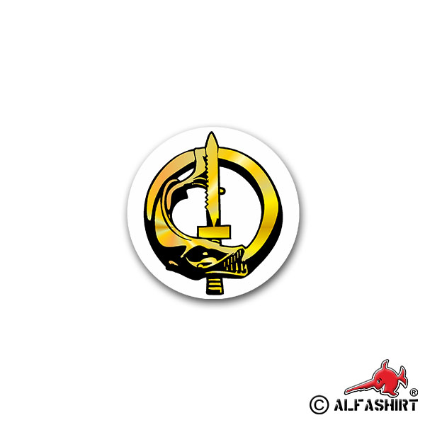 Aufkleber/Sticker Fremdenlegion Taucher Barakuda Fisch Einheit 7x7cm A2408