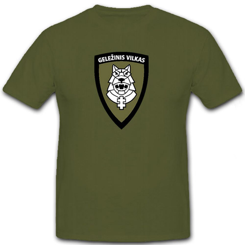 Geležinis Vilkas Lithuanian Iron wolf Insignia - T Shirt #7272 