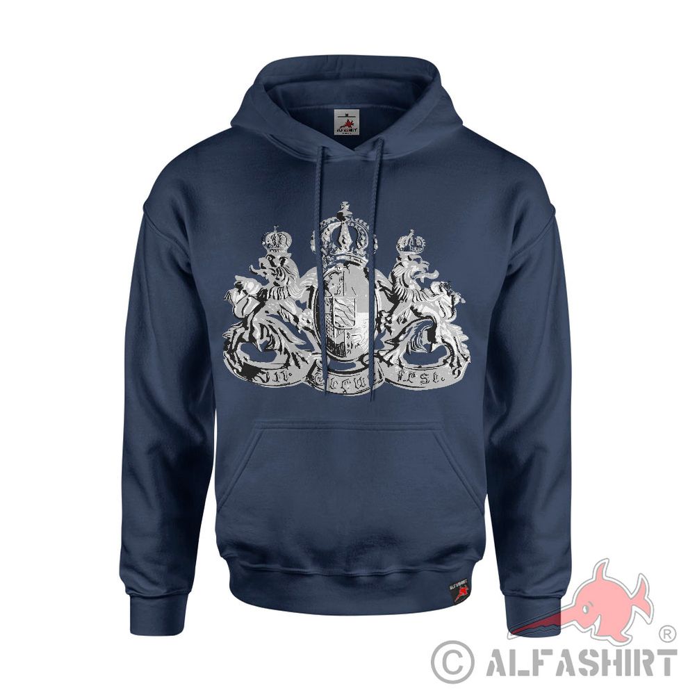 Hoodie Bayern Wahlspruch In Treue fest Löwen Heimat Wappen Pullover#21671