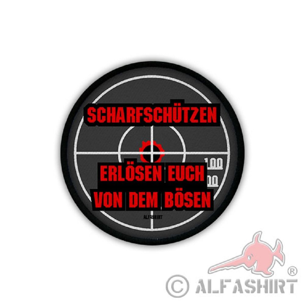 Patch / Aufnäher - Scharfschützen erlösen euch von dem Bösen Sniper Fun #19728