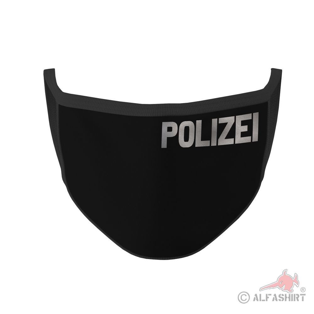Mundmaske Polizei Dienstzeit Schutz Polizist Beruf Amt Dienstkleidung#41142
