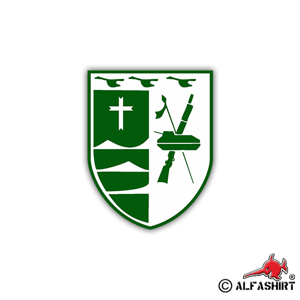 Aufkleber/Sticker PzGrenBtl 323 Wappen Panzergrenadierbataillon 7x5cm A1080
