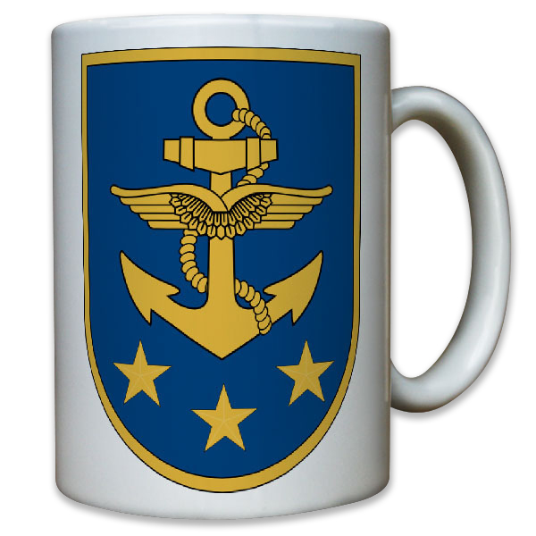 Marinekommando Marine Bundeswehr Bund Bw Wappen Abzeichen - Tasse #11606 