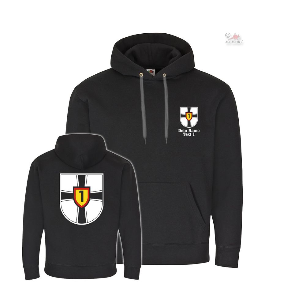 Hoodie Einsatzflottille 1 Personalisiert Bundeswehr Korvette U-Boot Minenjagdboot #40452