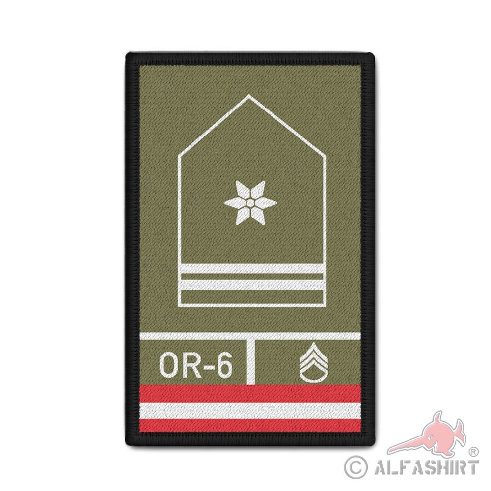 Rank Patch Bundesheer Stabswachtmeister Dienstgrad Militär 9,8 x 6cm#37103
