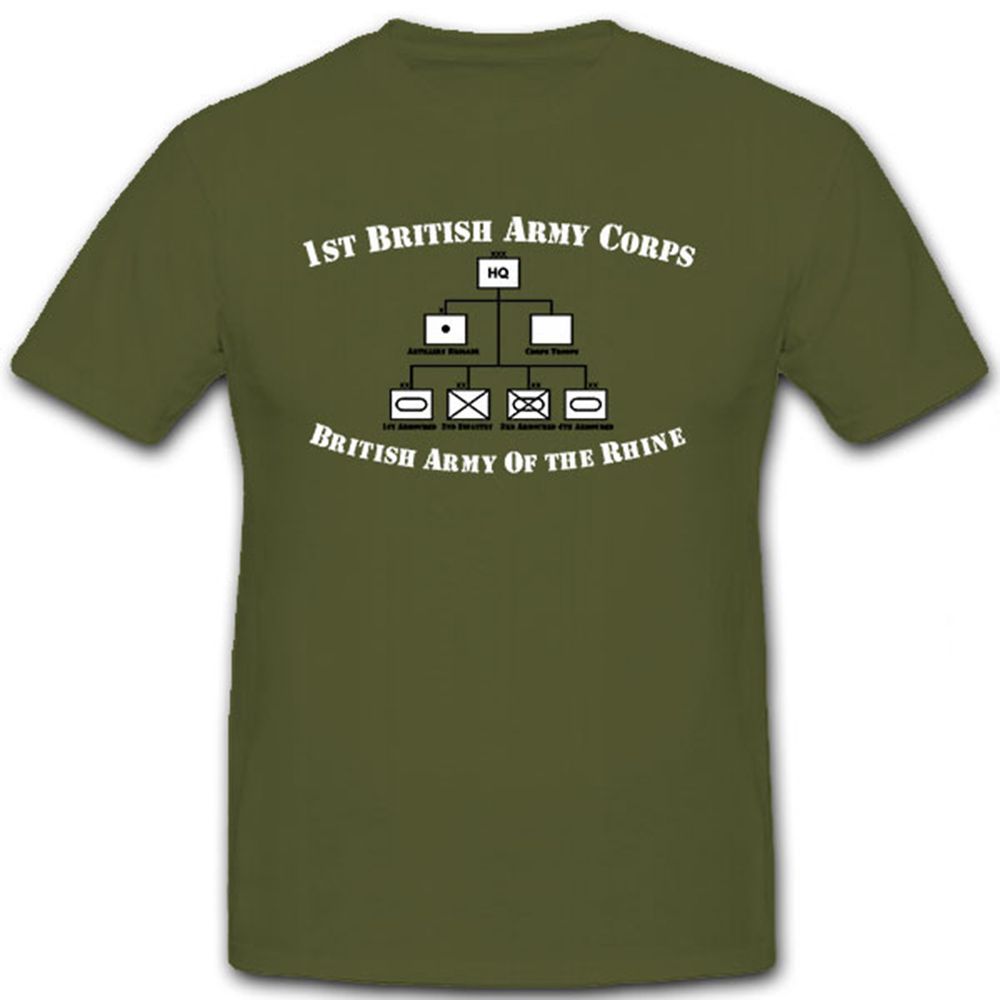 I British (BR) Corps_British Army Of the Rhine - BAOR Wappen - T Shirt #9094
