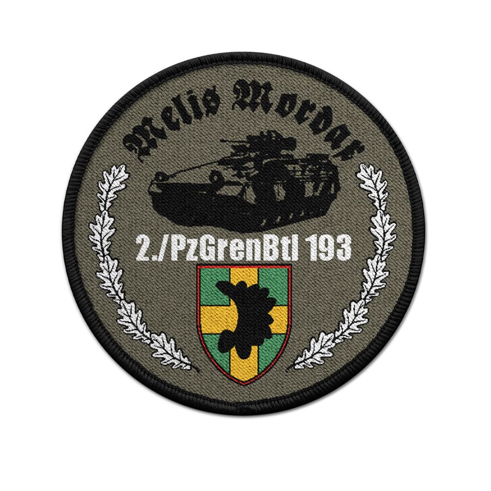 Patch 2 PzGrenBtl 193 Panzergrenadier Kompanie Bundeswehr SPz Aufnäher #23603