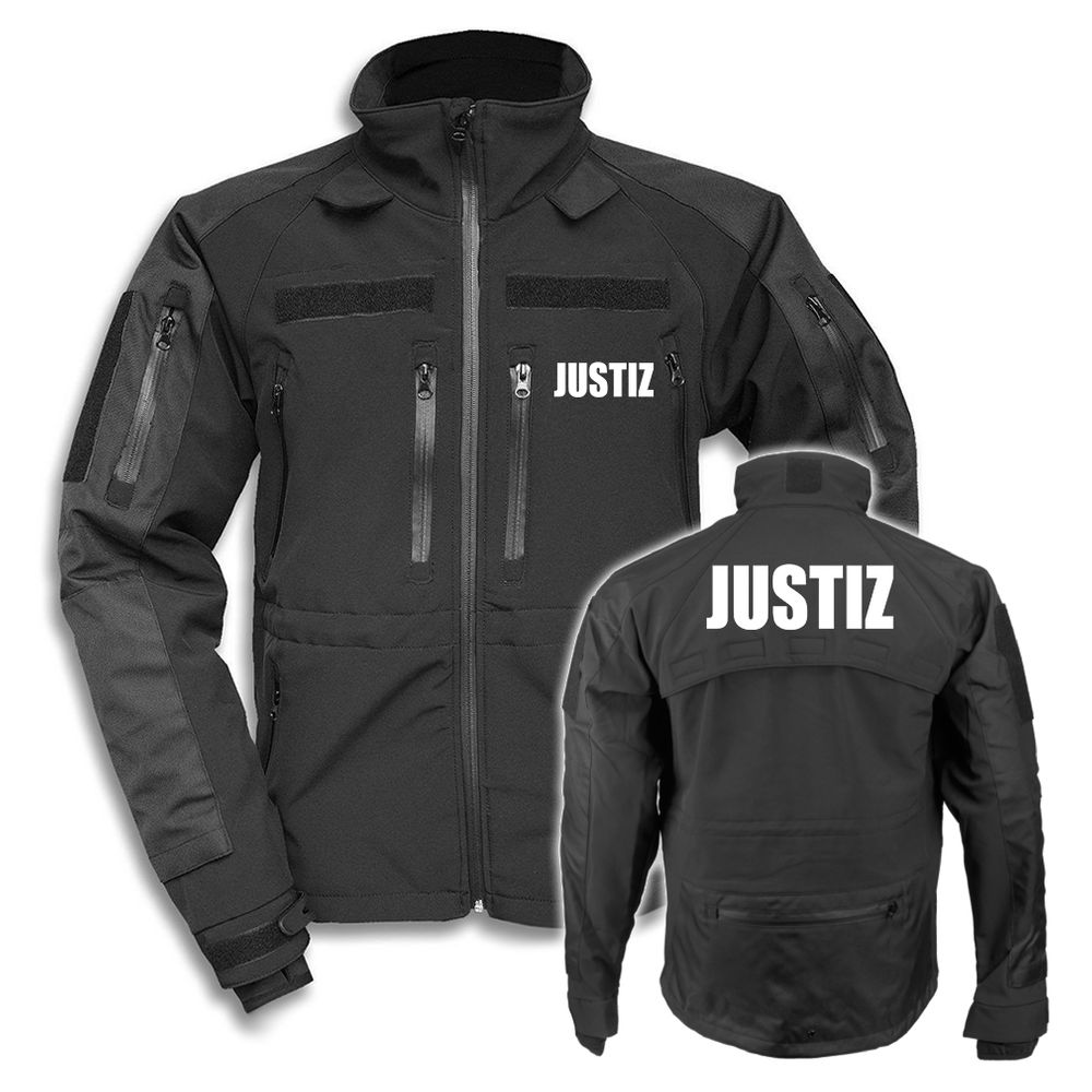 Tactical softshell jacket justice security guard jail office state # 30189