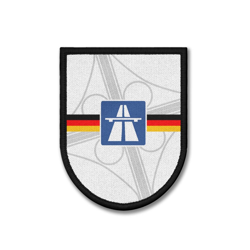Patch Autobahn Deutschland Schild Kleeblatt  Fernverkehr #42500