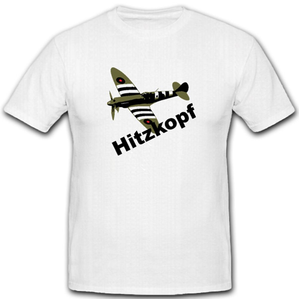 Hitzkopf Flieger Flugzeug Air Force Usa Luftwaffe Supermarine - T Shirt #4502