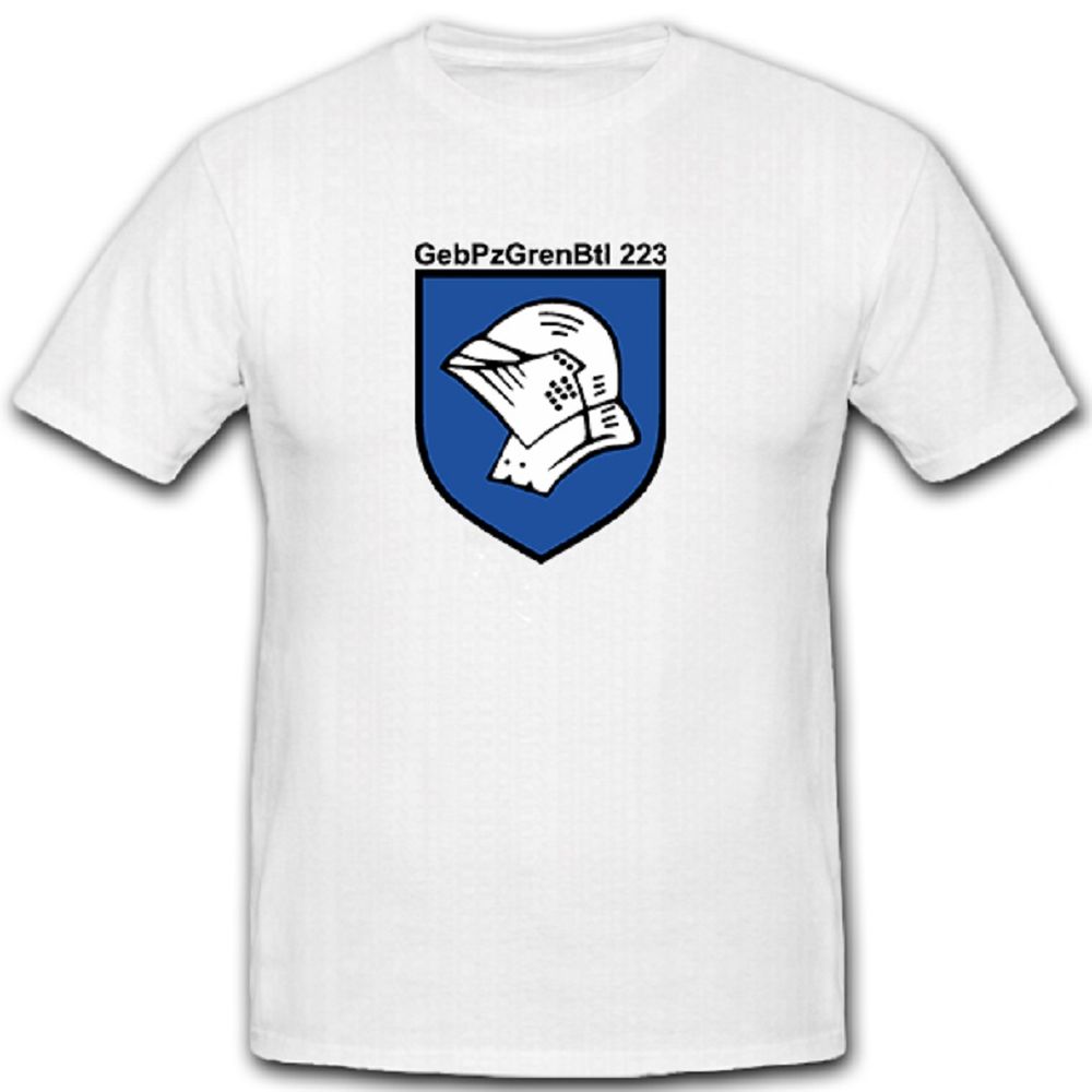 GebPzGrenBtl 223 Gebirgs Panzer Grenadier Bataillon Bw - T Shirt #10106