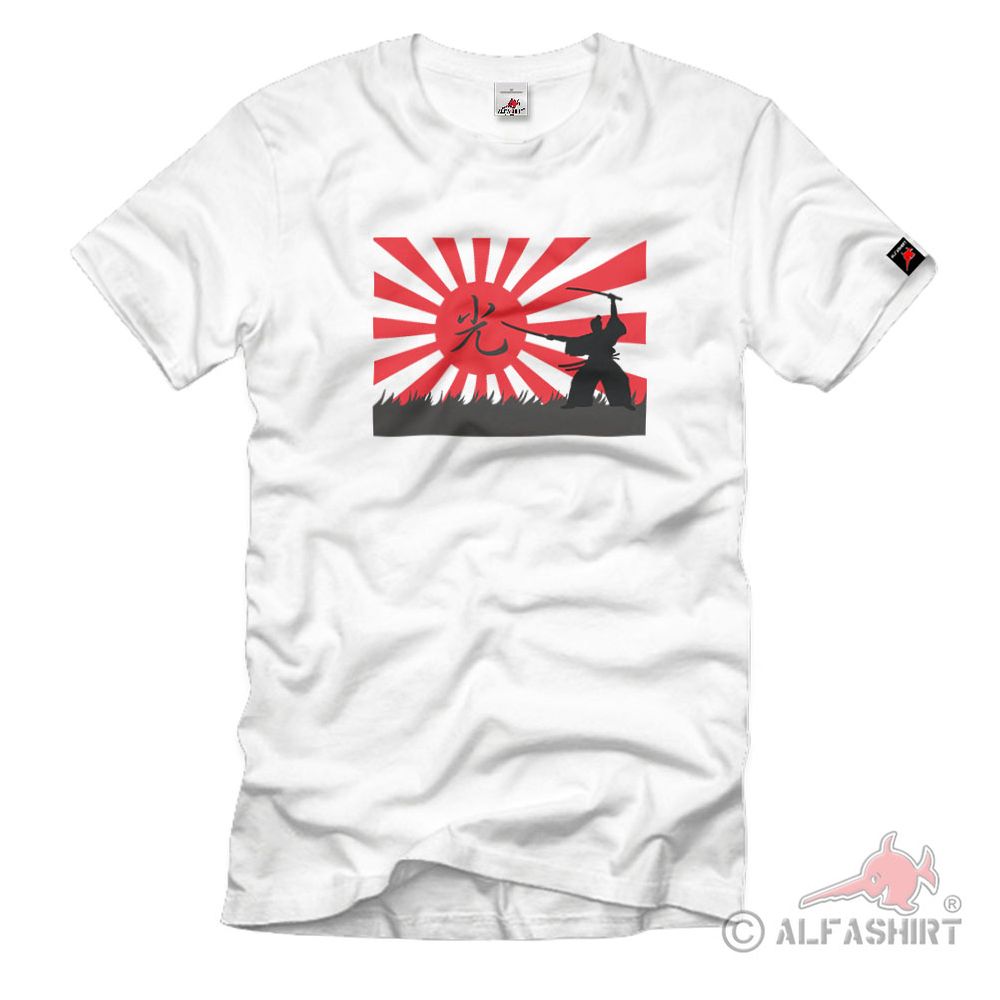 Samurai Krieger Japan Flagge Fahne Sonne Kung-Fu Karate  T Shirt   #2958
