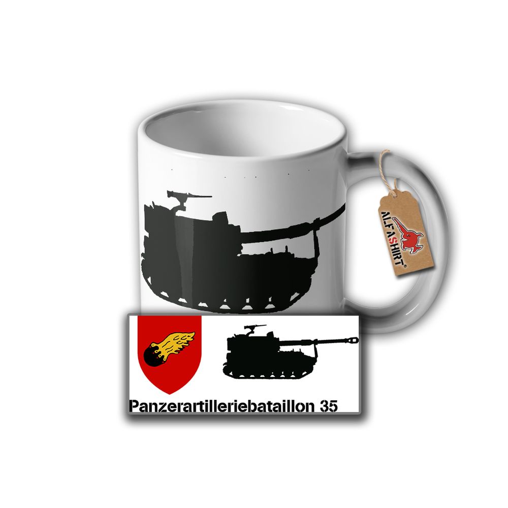 Tasse PzArtBtl 35 Langrohr Panzerartilleriebataillon Panzer-Haubitze M109 #31633