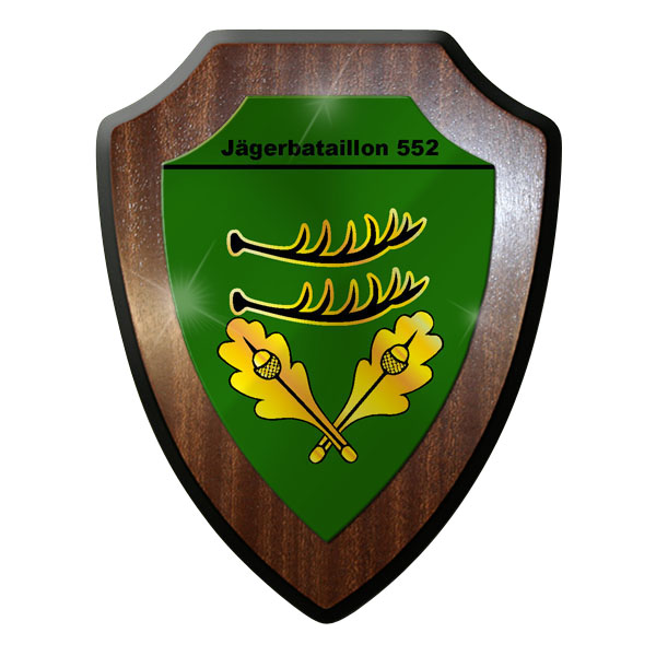 Wappenschild - Jägerbataillon 552 JgBtl Infanterie Soldaten BW Andenken #9696