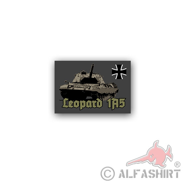 Sticker Leopard 1A5 Panzer Leo Panzertruppe PzBtl BW 10x7cm A3083