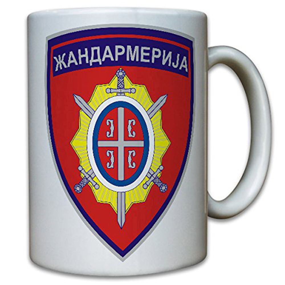 Gendarmerie Serbien Жандармерија Ende Wk aufgelöst Einheit - Tasse #12588 
