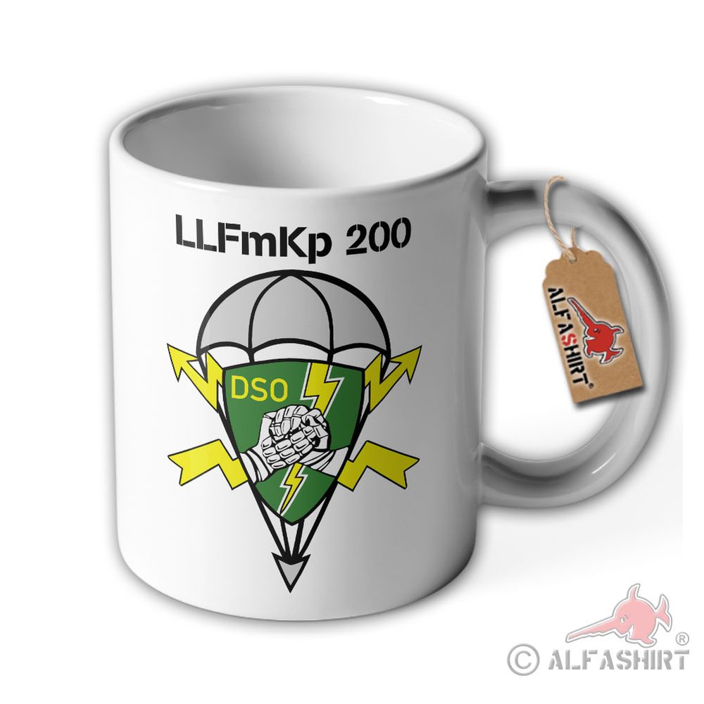 Tasse LLFmKp 200 Luftlandefernmeldekompanie DSO AMF Bundeswehr Dillingen #35724