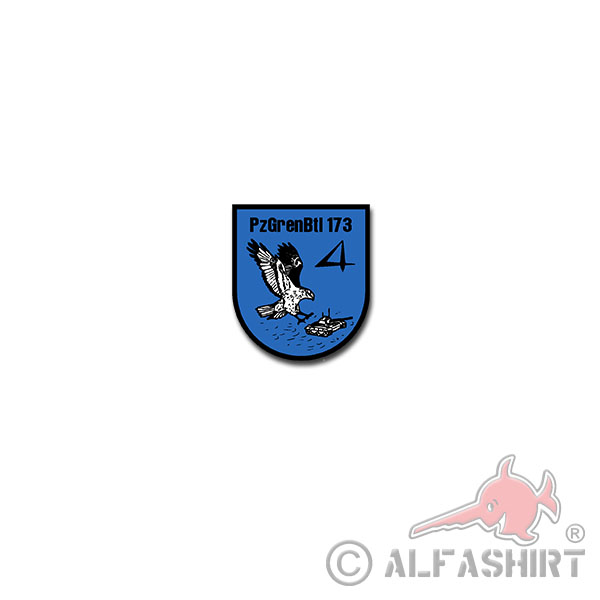 4 PzGrenBtl 173 Sticker Panzergrenadierbataillon Bundeswehr Army 6x7cm # A3853
