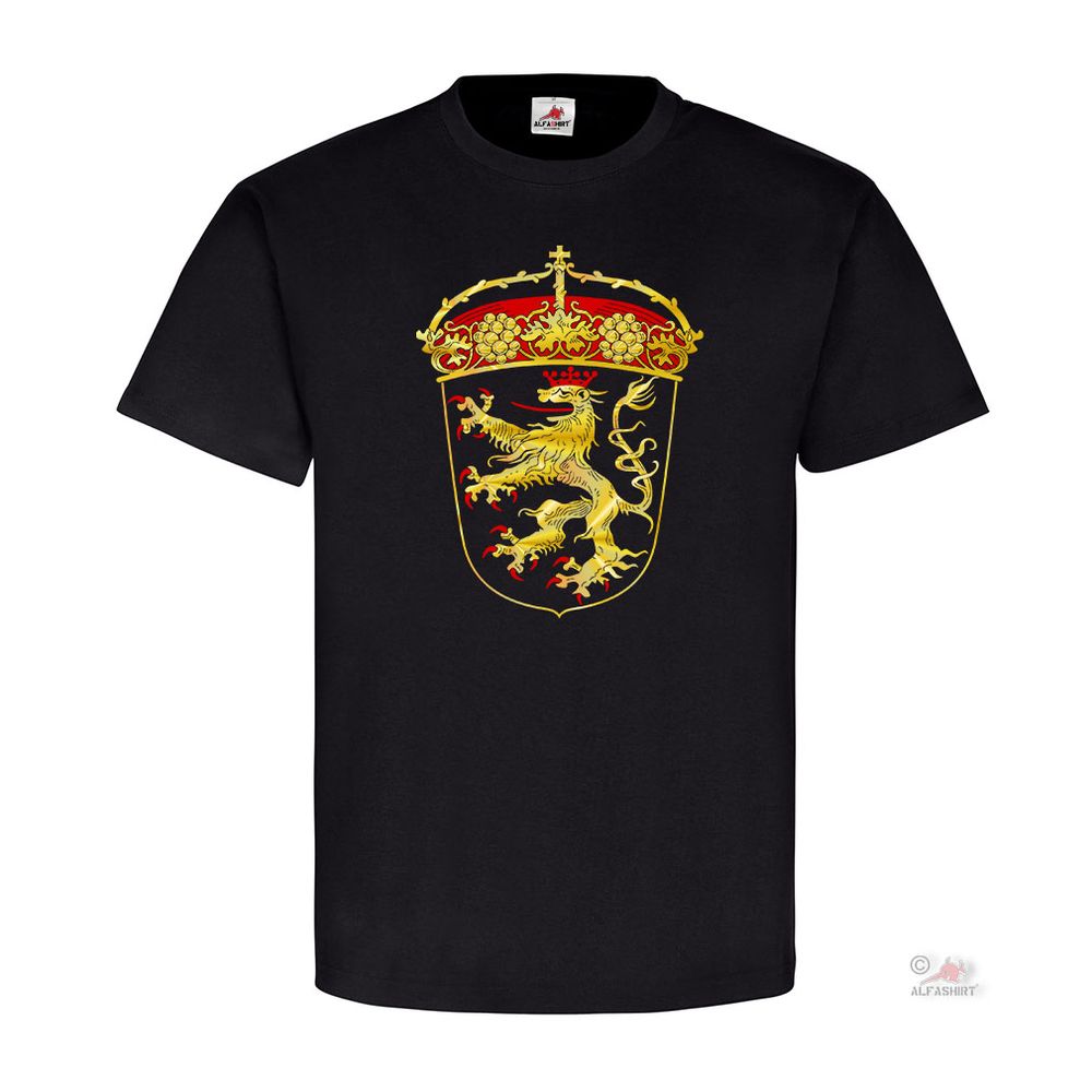 Altes Pfälzer Wappen Pfalz RP Löwe Abzeichen Emblem Heimat - T Shirt # 18313