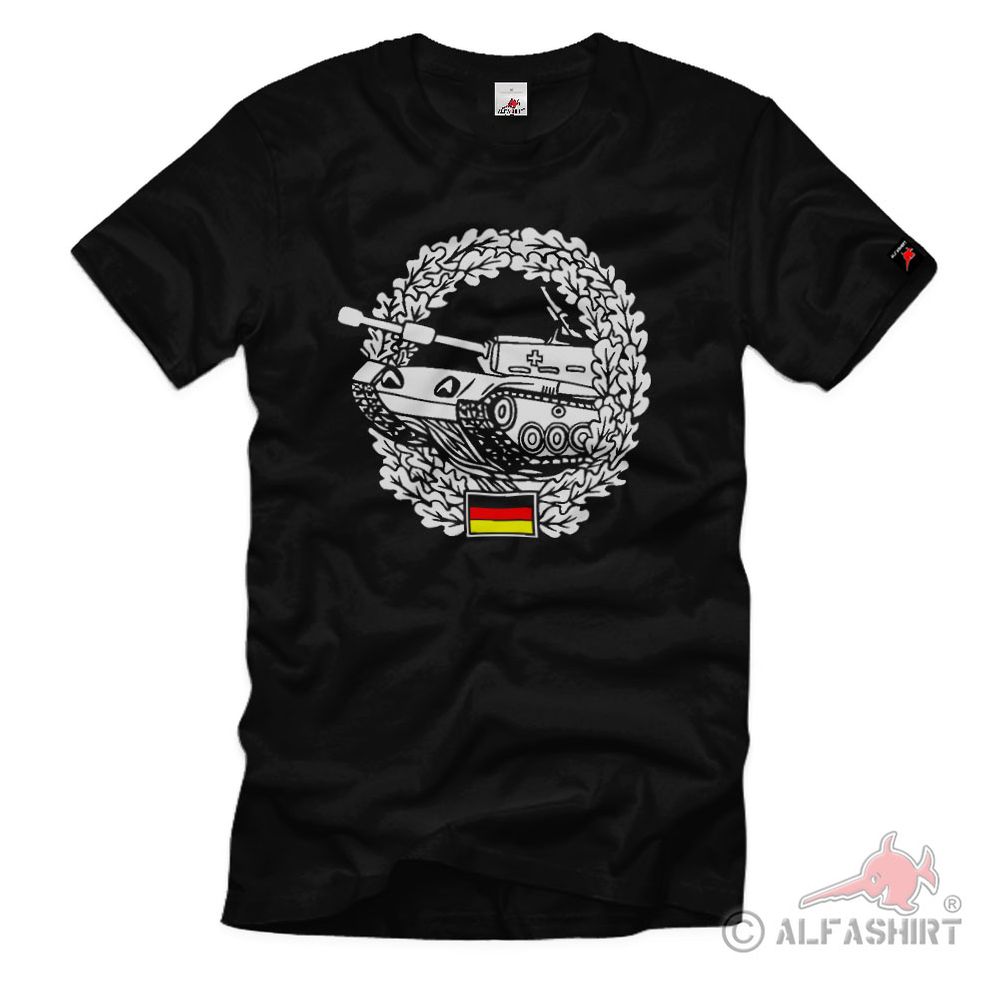 Panzertruppe Berett BW PzTrp Badge Bundeswehr - T Shirt # 67