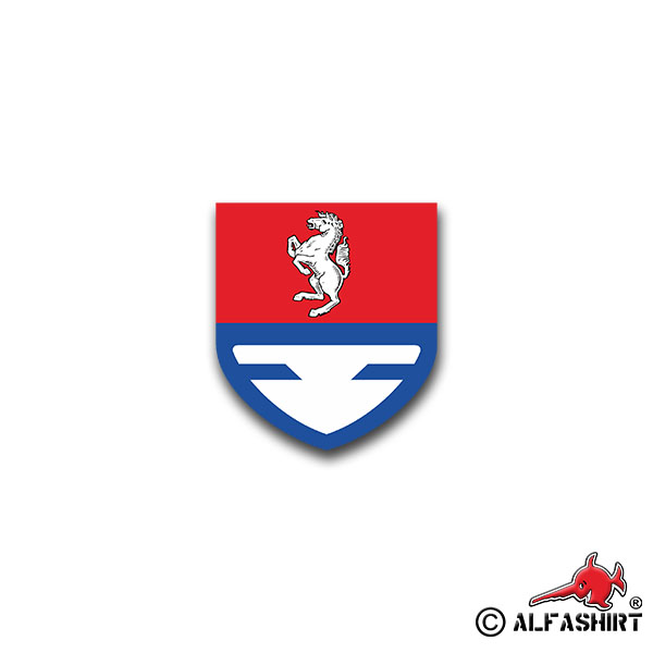 Sticker Supply battalion 7 Army BW Glückauf barracks 6x7cm A1600