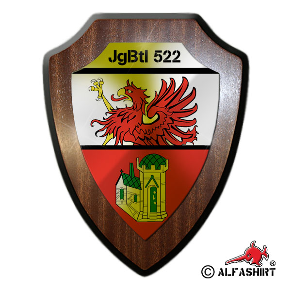 Wappenschild Jägerbataillon 522 Zeichen JgBtl Wappen Abzeichen Einheit #17491
